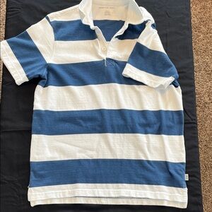 American Eagle Outfitters Kids Polo in Blue and White Stripes